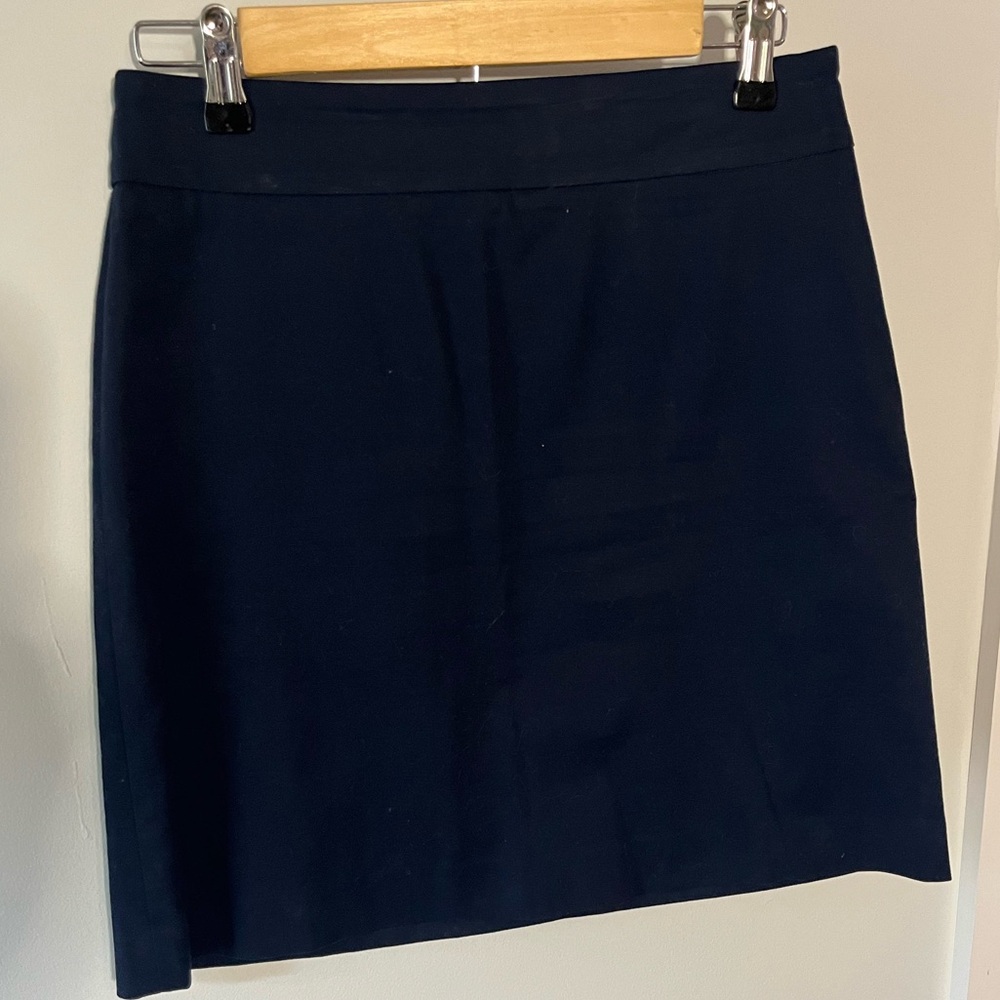 Ann Taylor Deep Blue Petite Skirt